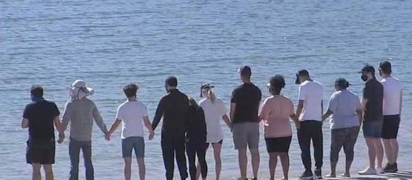 Glee co-stars at Lake Piru